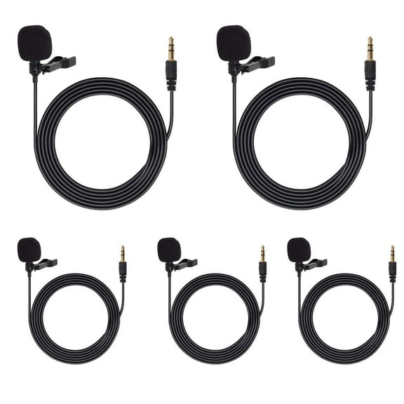 Turnstile Audio Station Series TASL100 Omnidirectional Lavalier Microphone 5-PACK