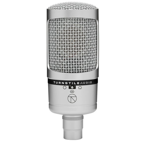 Turnstile Audio Concourse Series TAC700 Multi-Pattern Cardioid Condenser Microphone, Large Diaphragm for Vocal Recording, Podcasting, and Streaming, XLR Output