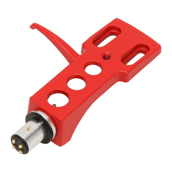 Turntable Cartridge Headshell Aluminum Alloy High Strength LP Vinyl Stylus Needle Holder for Various Phono Red