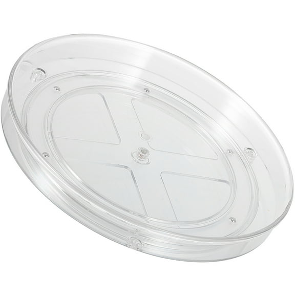 ifundom Transparent Rotating Pet Food Tray for Kitchen Organization and Easy Feeding, and Practical