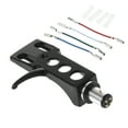 thumbnail image 1 of Turntable Headshell Mount Universal LP Phono Cartridge Replacement Phonograph Head Holder Stylus Lead Wire, 1 of 13