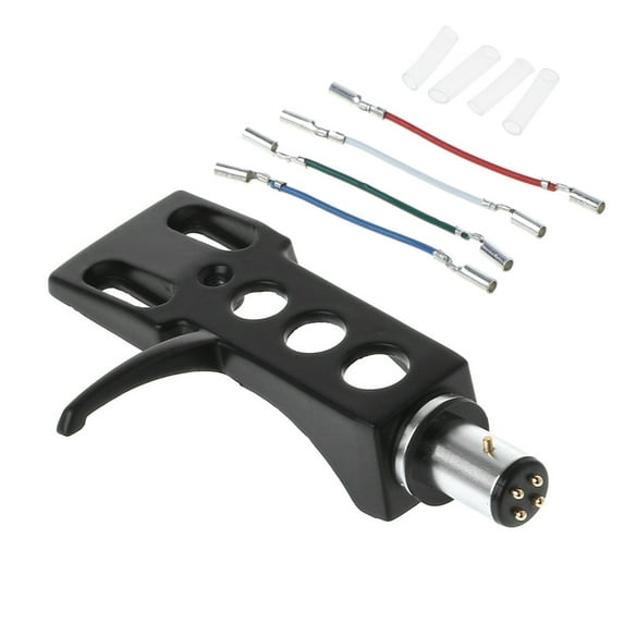 Turntable Headshell Mount Universal LP Phono Cartridge Replacement Phonograph Head Holder Stylus Lead Wire