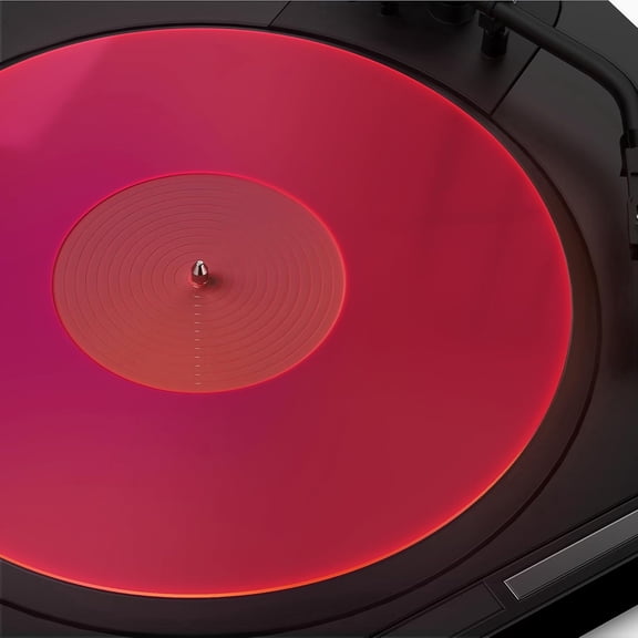 TAKMORK 12" Acrylic Turntable Platter Mat, Anti-Static Vinyl Record Slip Mat for Enhanced Bass & Audio Clarity, Universal LP Player Accessory