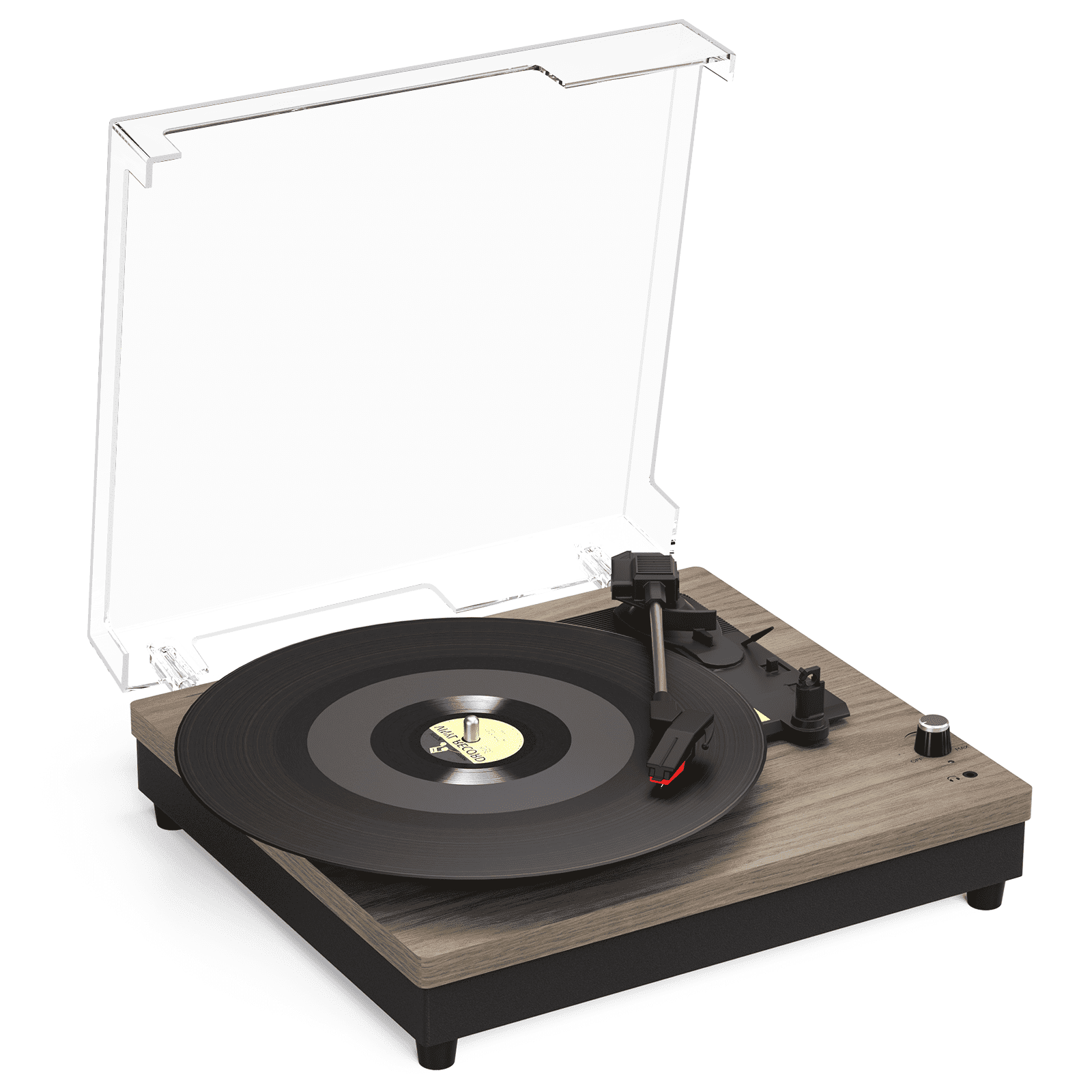 MAIO Turntable Record Player, 3-Speed Belt-Driven Vinyl LP Player
