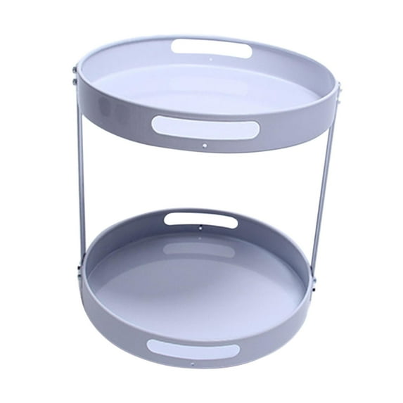 Turntable Spice Rack 360 degree Rotating Storage Rack for Cabinet Cupboard Pantry Double Layer