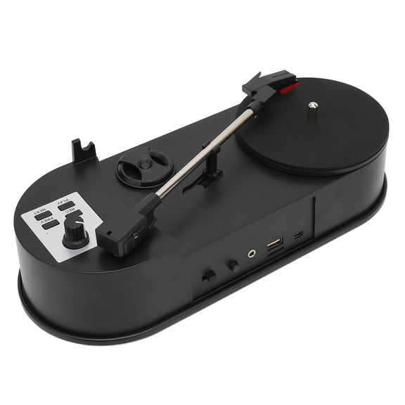 Turntable To MP3 Converter, Mini Vinyl Turntable Record Player 33/45 PRM Plug And Play 3.5mm Stereo Output For Home
