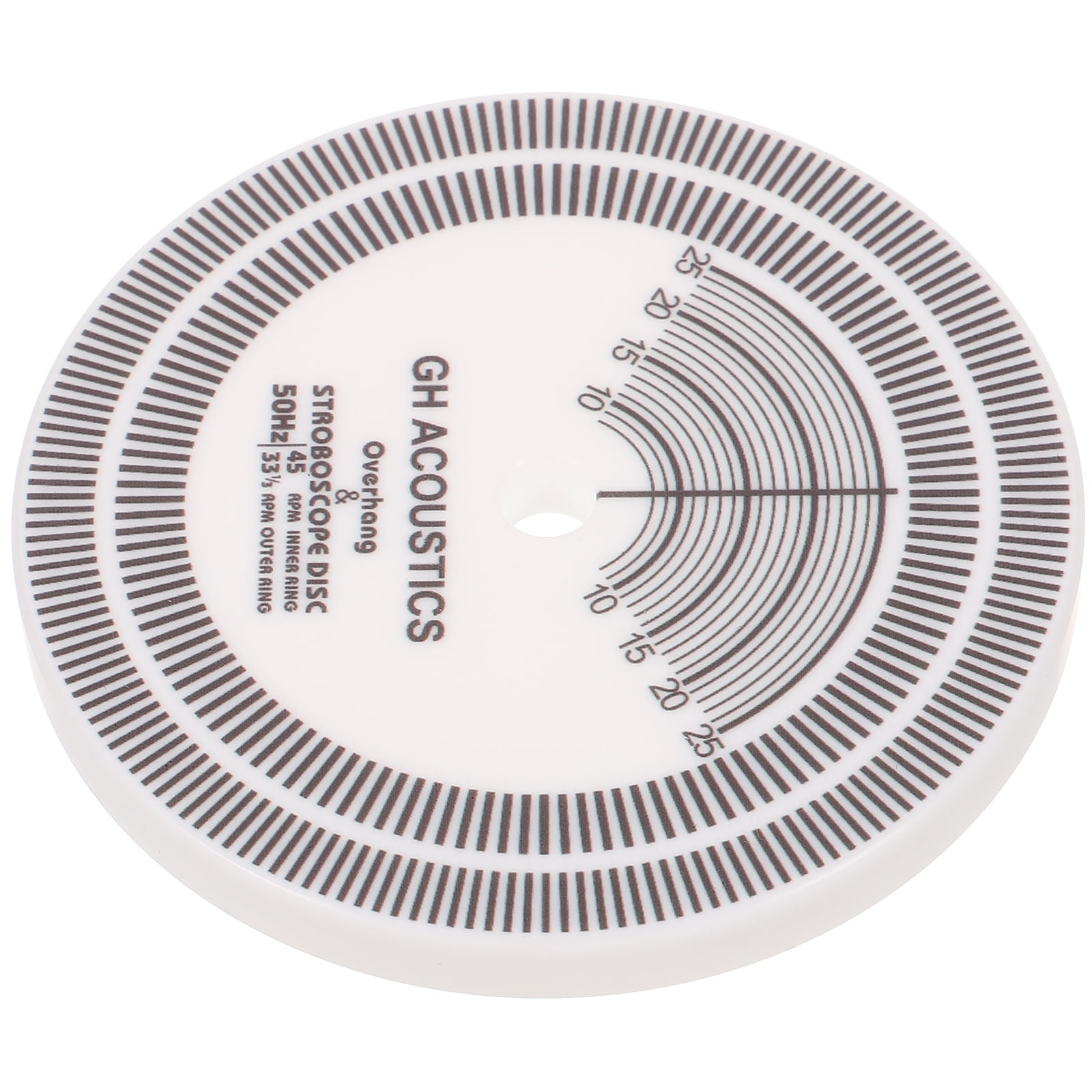Turntables Record Disc Calibration Protractor Vinyl Records White