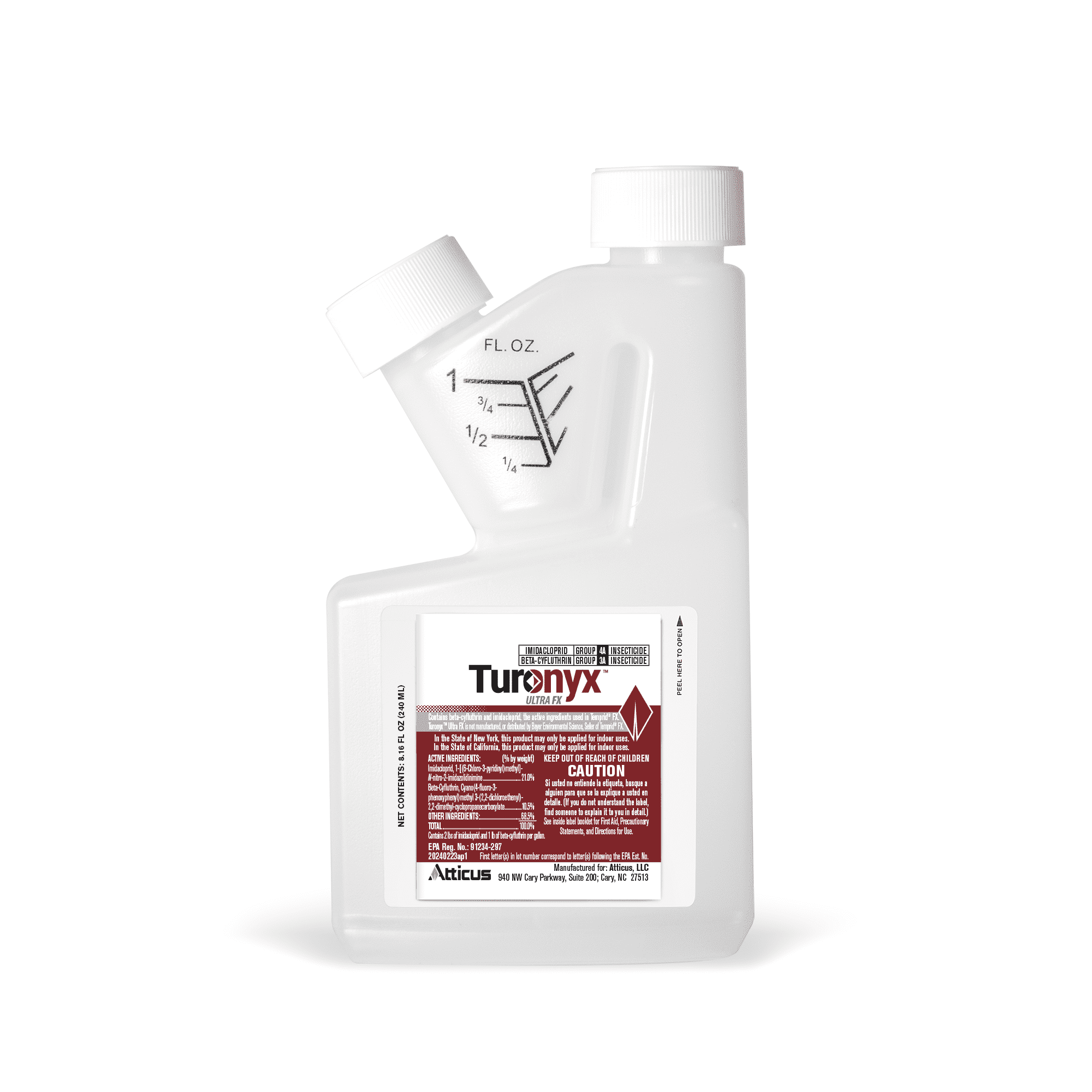Turonyx Ultra FX Insecticide (240 mL)  (Compare to Temprid FX)  Pest Control for Indoor and Outdoor Use  by Atticus