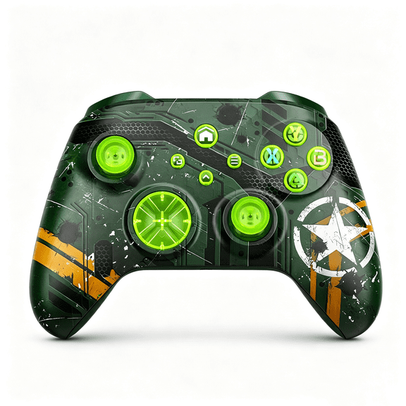 Turpow Wireless Controller for Xbox One, Xbox Series X/S, PC, with RGB Lights, Dual Vibration, Turbo and Macro Function, 3.5mm Headphone, Wifi Bluetooth and Wired Connections