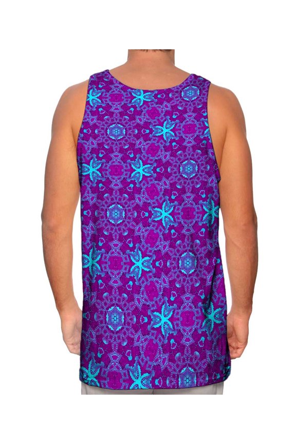 Turq Ocean Pattern Tank Top