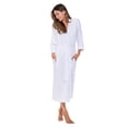 thumbnail image 1 of Turquaz Lightweight Kimono robes for Women Cotton Soft Knit robe, Long V-Neck Robes For Female Sleepwear Loungewear, 1 of 3