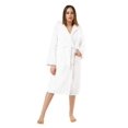 thumbnail image 1 of Turquaz Linen 100% Turkish Cotton White Heavy Weight Hooded Terry Bathrobe, 1 of 3