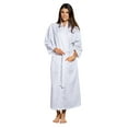 thumbnail image 1 of Turquaz Linen 100% Turkish Cotton White Waffle Kimono Unisex Spa Robe, 1 of 5