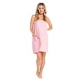 thumbnail image 1 of Turquaz Linen Waffle Spa Bath Wrap, Adjustable Cotton Blend (Blush Pink, XXL), 1 of 6