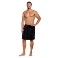 thumbnail image 1 of Turquaz Linen Solid Print Cotton Bath Towels, Black, 1 of 3