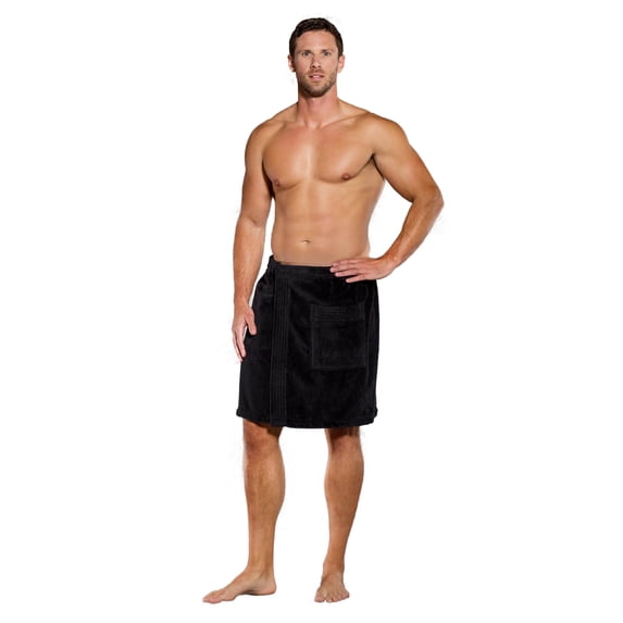 Turquaz Linen Solid Print Cotton Bath Towels, Black