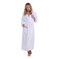 thumbnail image 1 of Turquaz Linen Women's Super Soft Plush Hooded Robe, White, 2XL, 1 of 4