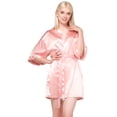 thumbnail image 1 of Turquaz Women's Bride Bridesmaids Silky Robe Satin Kimono Robes for Women Lingerie, 1 of 2