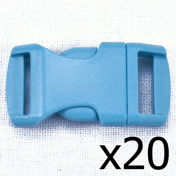 Turquoise 1/2 Inch Buckle - 20 pack - Great for Paracord