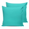 thumbnail image 1 of Turquoise 18x18 Pillow Covers Set of 2, Farmhouse Solid Teal Color Modern Art Throw Pillow Covers Decorative Couch Cushion Case, Microfiber Square Pillowcases for Bedroom Car Living Room, 1 of 7