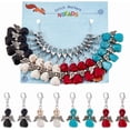 thumbnail image 1 of Turquoise Angel Pendant Decoration Zinc Alloy Lobster Clasp Charms Clip-on Charms for Keychain Purse Backpack Ornament Stitch Marker 45mm, 1 of 7