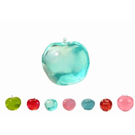 Turquoise Apples Squishy, Soft Apple Squishy Stress Balls, Slow Rebound, Anxiety Relief Squeeze Sensory Fidget Stress for Relaxation and Focus Office School Travel