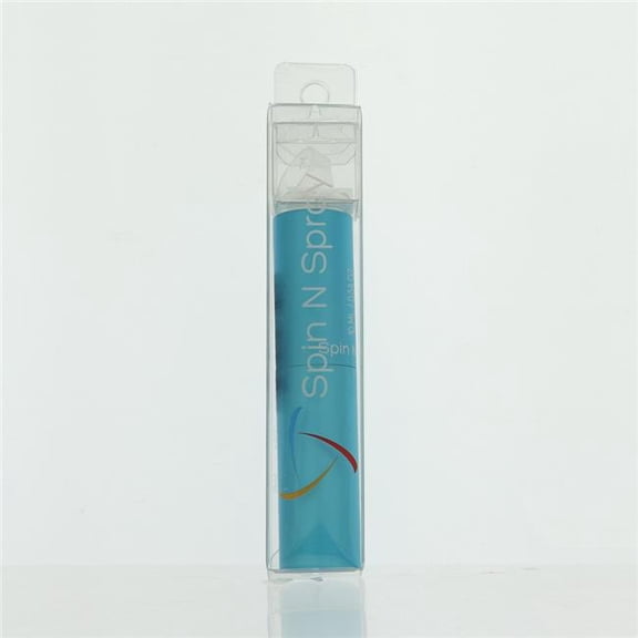 Turquoise Atomizer by Spin N Spray Box for Unisex 0.34 Oz Empty Refillable Atomizer