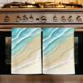 thumbnail image 1 of Turquoise Beach Coastal Kitchen Towels Set of 4, Summer Ocean Nautical Seaside Absorbent Dish Towels for Kitchen, Microfiber Hand Towel, Quick Drying Tea Towel for Cleaning Decorative Dishcloths, 1 of 7