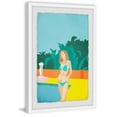 thumbnail image 1 of Turquoise Bikini Framed Painting Art Print, 24.00" x 1.50", 1 of 6