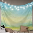 thumbnail image 1 of Turquoise Blue Ombre Tapestry for Bedroom Wall Hanging Tapestry, Abstract Modern Art Oil Painting Ceiling Backdrop Tapestries Poster Blanket Wall Decor for Teens Room Living Room Dorm 55" x 73", 1 of 8