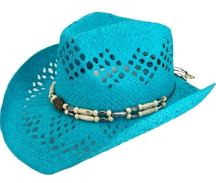 Casquette trucker rose cow-girl | Bottes, jambières, design turquoise