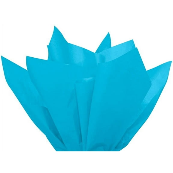 Turquoise Blue Tissue Paper Squares, Bulk 10 Sheets, Premium Gift Wrap and Art Supplies for Birthdays, Holidays, or Presents by Feronia packaging, Made In USA Large 15 Inch x 20 Inch Made in USA