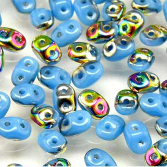 Turquoise Blue Vitrail Superduo Beads DU0563030-28101-TB