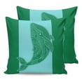 thumbnail image 1 of Turquoise Blue Whale 20x20 Pillow Covers Set of 2, Summer Beach Coastal Modern Art Throw Pillow Covers Decorative Couch Cushion Case, Microfiber Square Pillowcases for Bedroom Car Living Room, 1 of 7