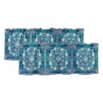 thumbnail image 1 of Turquoise Boho Curtain Valances for Windows, Kitchen Valance Window Treatments Panel 2 Pack, Ethnic Country Abstract Floral Aesthetic Rod Pocket Short Curtains for Bathroom Bedroom 54 x 18 Inch, 1 of 8