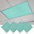 thumbnail image 1 of Turquoise Burlap Texture Fluorescent Light Covers, Farmhouse Vintage Aqua Magnetic Light Covers for Ceiling Lights, Fluorescent Ceiling Shade Filters for Classroom Bedroom Office 4x2Ft x 4PCS, 1 of 8
