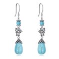 thumbnail image 1 of Turquoise Butterfly Jewelry for Women Sterling Silver Dangle Earrings, Bohemia Jewelry Gifts, 1 of 1