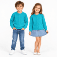 thumbnail image 1 of Turquoise Cardigan for Girls 2t, Kids School Uniforms Long Sleeve Button Down Knit Cardigans Sweater Tops, 1 of 6