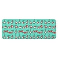 thumbnail image 1 of Turquoise Christmas Gnome Pattern Kitchen Rug Mat,Kitchen Runner Rugs Non Skid Washable,Decorative Kitchen Floor Mats for Kitchen,Sink,Laundry,17"x47.2", 1 of 7