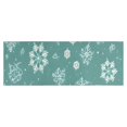 thumbnail image 1 of Turquoise Christmas Snowflake Pattern Kitchen Rug Mat,Kitchen Runner Rugs Non Skid Washable,Decorative Kitchen Floor Mats for Kitchen,Sink,Laundry,17"X47", 1 of 5