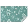 thumbnail image 1 of Turquoise Christmas Snowflake Pattern Rectangle Tablecloth 60"x102",Waterproof Polyester Rectangle Table Cloth, Wipeable Spillproof Polyester Tablecloth for Dining, Camping, Indoor and Outdoor, 1 of 6