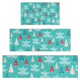 thumbnail image 1 of Turquoise Christmas Tree Pattern Kitchen Rugs Sets Of 3,Kitchen Runner Rugs Non Skid Washable,Decorative Kitchen Floor Mats for Kitchen,Sink,Laundry,17"x30"+ 17"x47" + 17"x59", 1 of 6