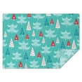 thumbnail image 1 of Turquoise Christmas Tree Pattern Rectangle Tablecloth 60"x84",Waterproof Polyester Rectangle Table Cloth, Wipeable Spillproof Polyester Tablecloth for Dining, Camping, Indoor and Outdoor, 1 of 5