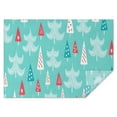 thumbnail image 1 of Turquoise Christmas Tree Pattern Rectangle Tablecloth 60"x84",Waterproof Polyester Rectangle Table Cloth, Wipeable Spillproof Polyester Tablecloth for Dining, Camping, Indoor and Outdoor, 1 of 5