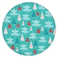 thumbnail image 1 of Turquoise Christmas Tree Pattern Round Fitted Tablecloth with Elastic Edge,Dining Table Cover Waterproof,Outdoor Round Tablecloth for Camping,Dining,Indoor and Outdoor, 1 of 7