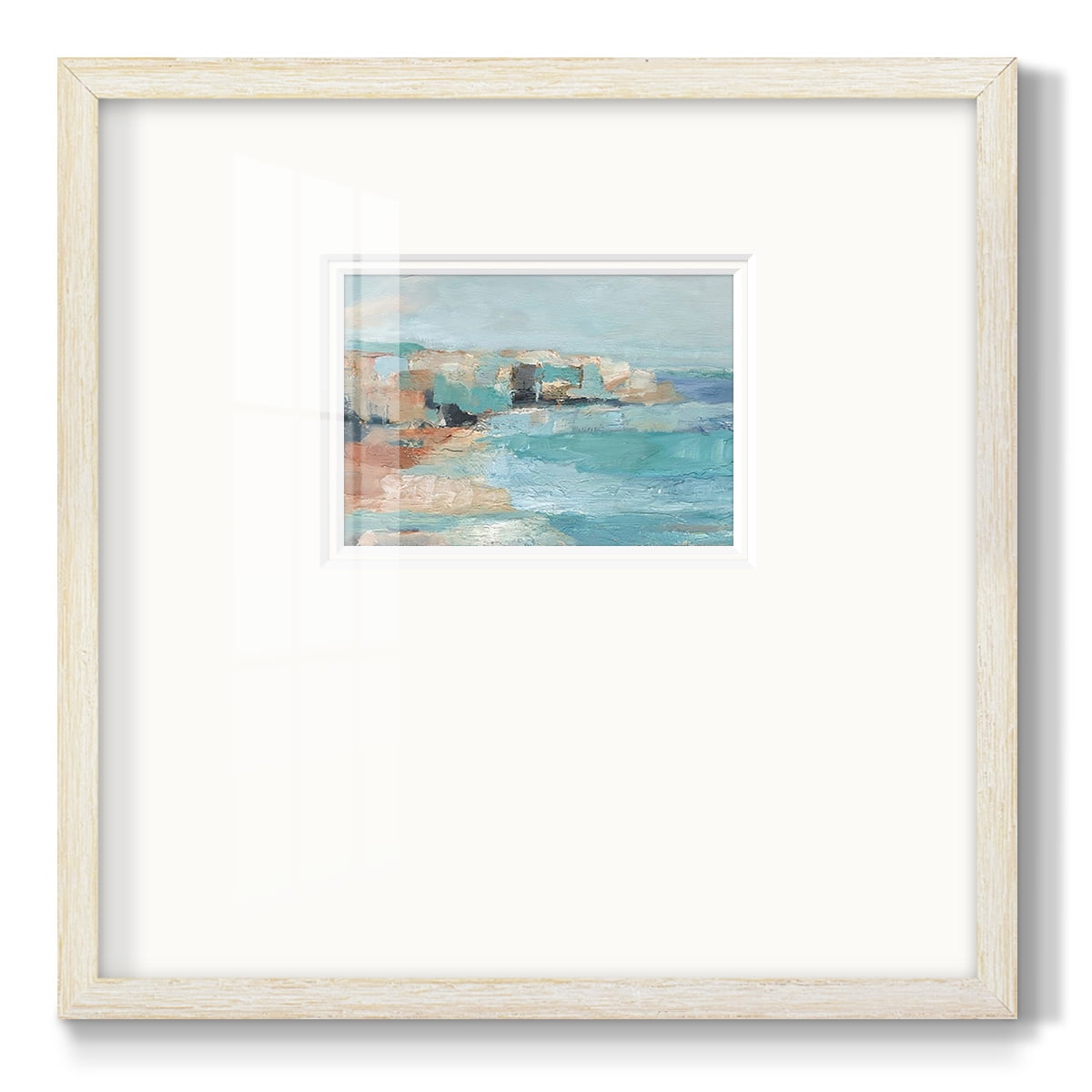 Turquoise Cliff Wall IPremium Framed Print