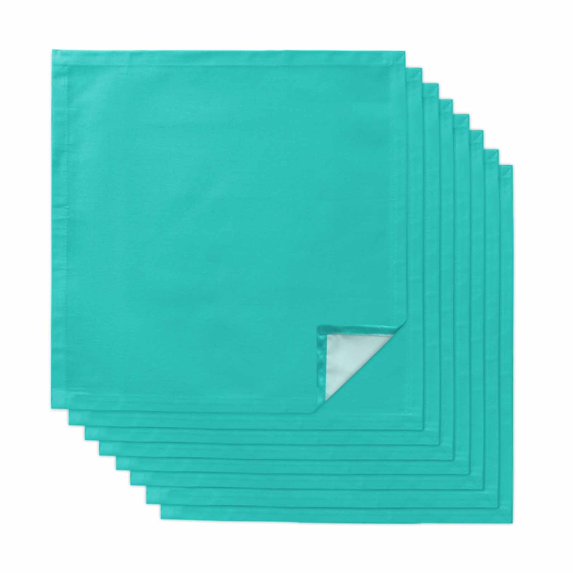 Turquoise Cloth Napkins, Modern Pure Turquoise Washable and Reusable Dinner Napkins Set of 8, Table Napkin for Kitchen Party Birthday Wedding Hotel Housewarming 20"x20"