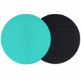 thumbnail image 1 of Turquoise Coasters Set of 2, Modern Pure Turquoise Absorbent Coasters for Drinks, Coaster for Bar Office Dining Coffee Table Accessories Decor, Non Slip Round Desk Coaster, 1 of 9