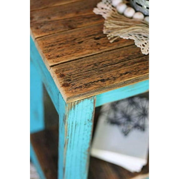 Turquoise Combo End Table