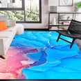 thumbnail image 1 of Turquoise Contemporay Multicolor Pattern Abstract Area Rug for Living Room 3'x4' Soft Thick Bedroom Runner Rug Washable Dining Kitchen Floor Throw Rug Home Office Hallway Doormat Outdoor Rug, 1 of 6